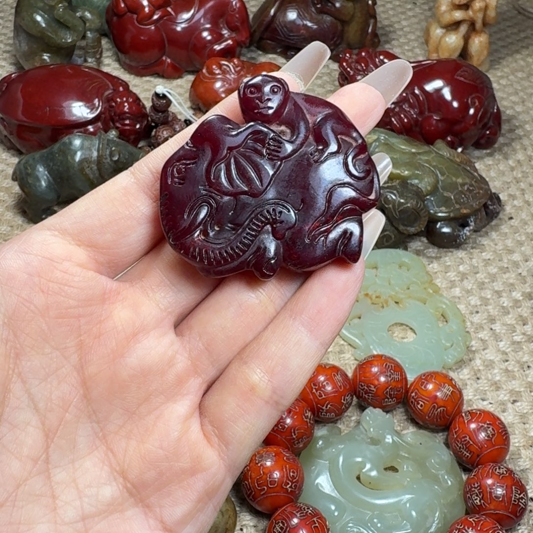 白玉菩提吊坠挂件