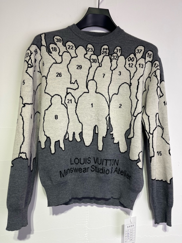 未使用 LouisVuitton/路易威登 s*1/路易威登宽松针织衫/02938/JP