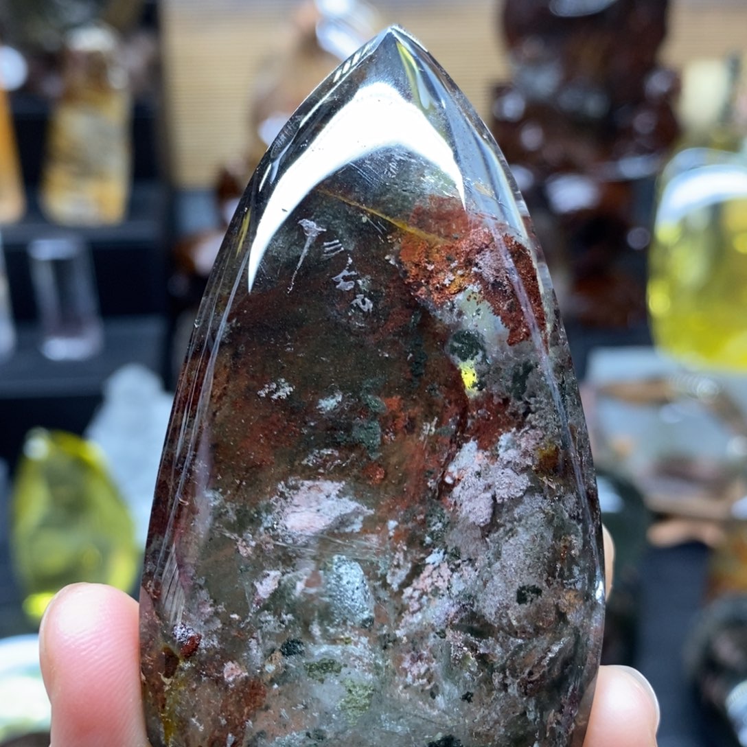 水晶原石手把摆件未镶嵌