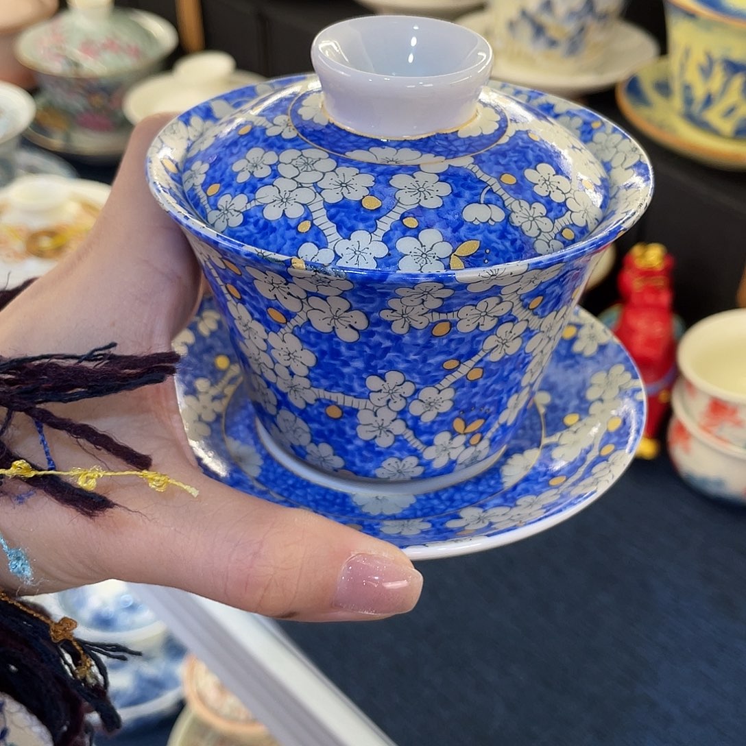 陶景德陶瓷盖碗茶具