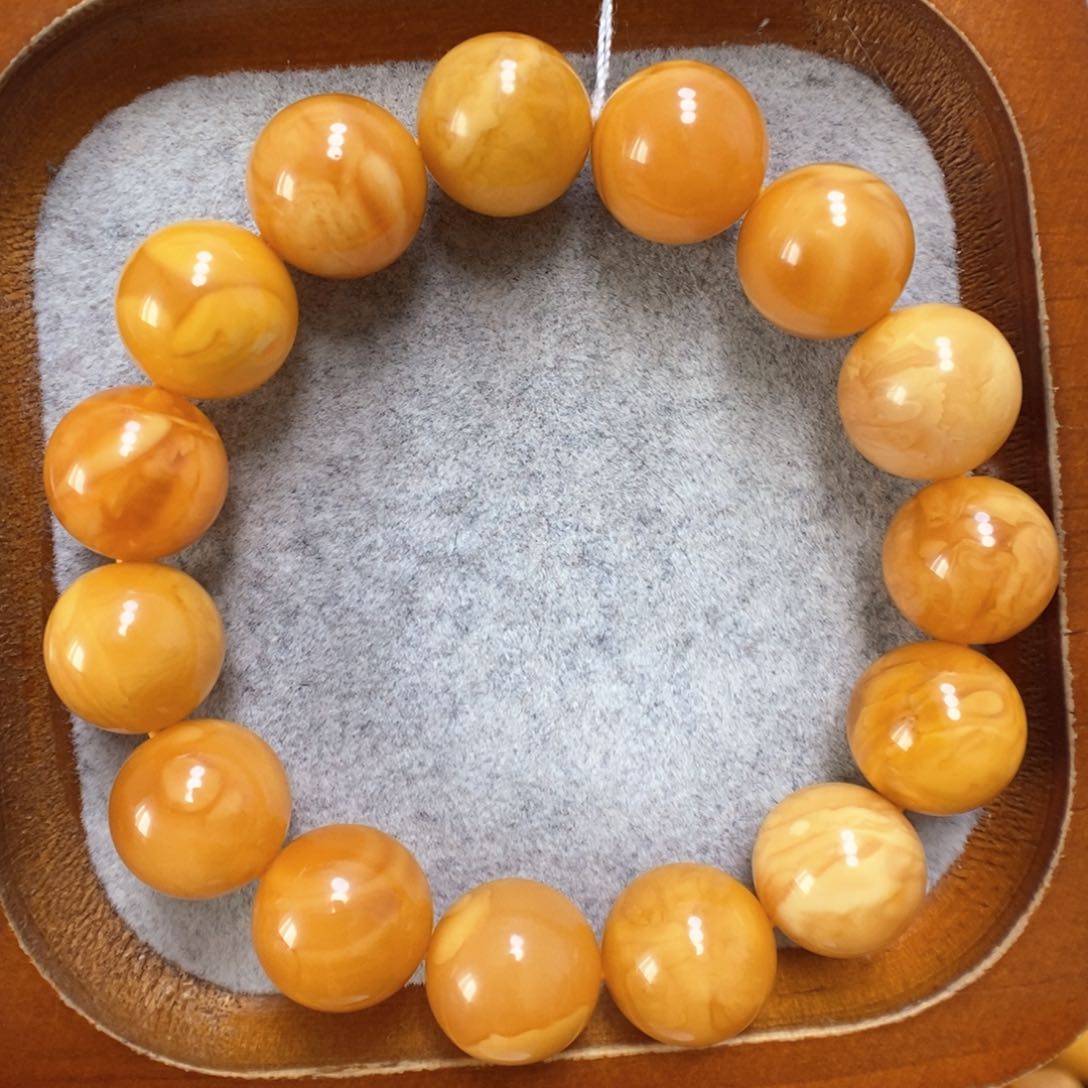 蜜蜡手串未镶嵌蜜蜡手串