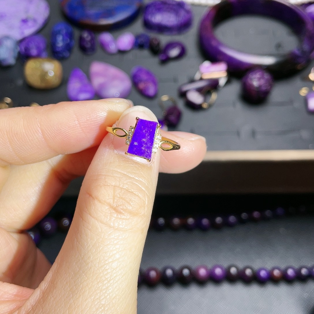 苏纪石（舒俱来）戒指银S925镶嵌