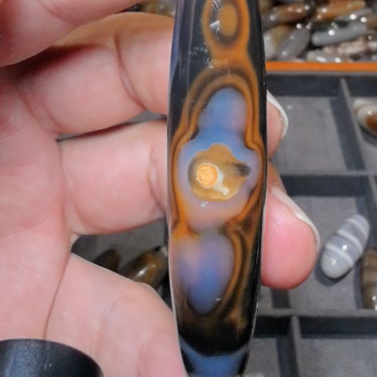 玛瑙/玉髓裸珠_ HEIMORI 天然天珠