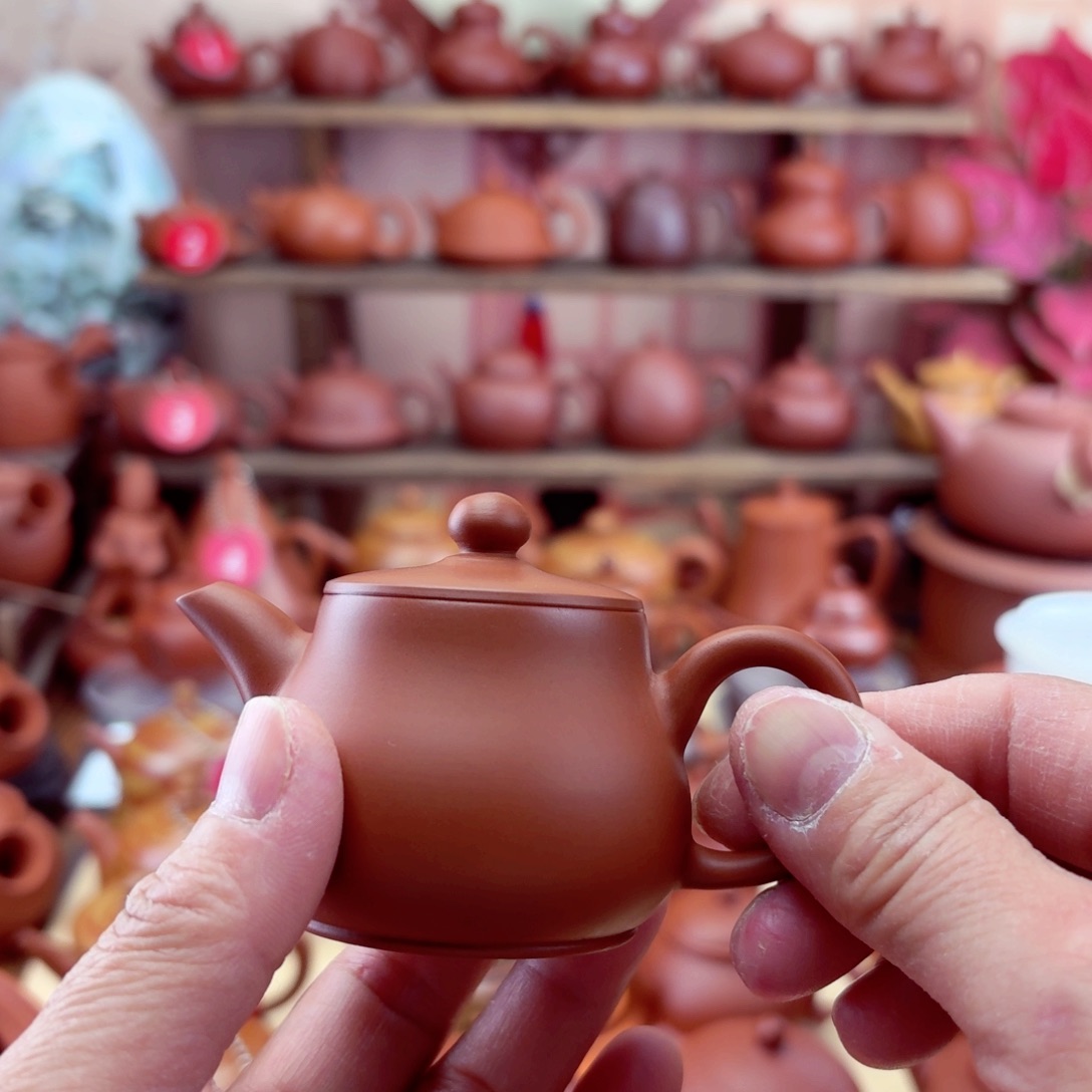 紫砂茶壶小朝阳65 cc手拉