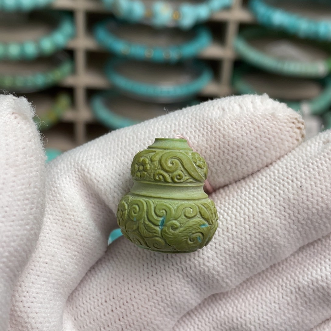 绿松石未镶嵌缠枝葫芦4