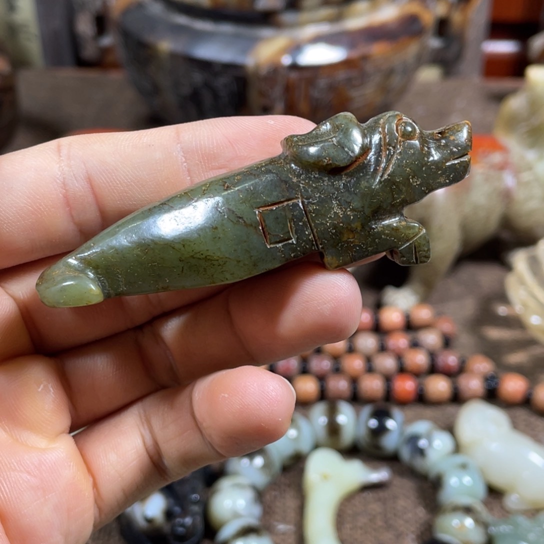 和田玉未镶嵌吊坠(不含链)