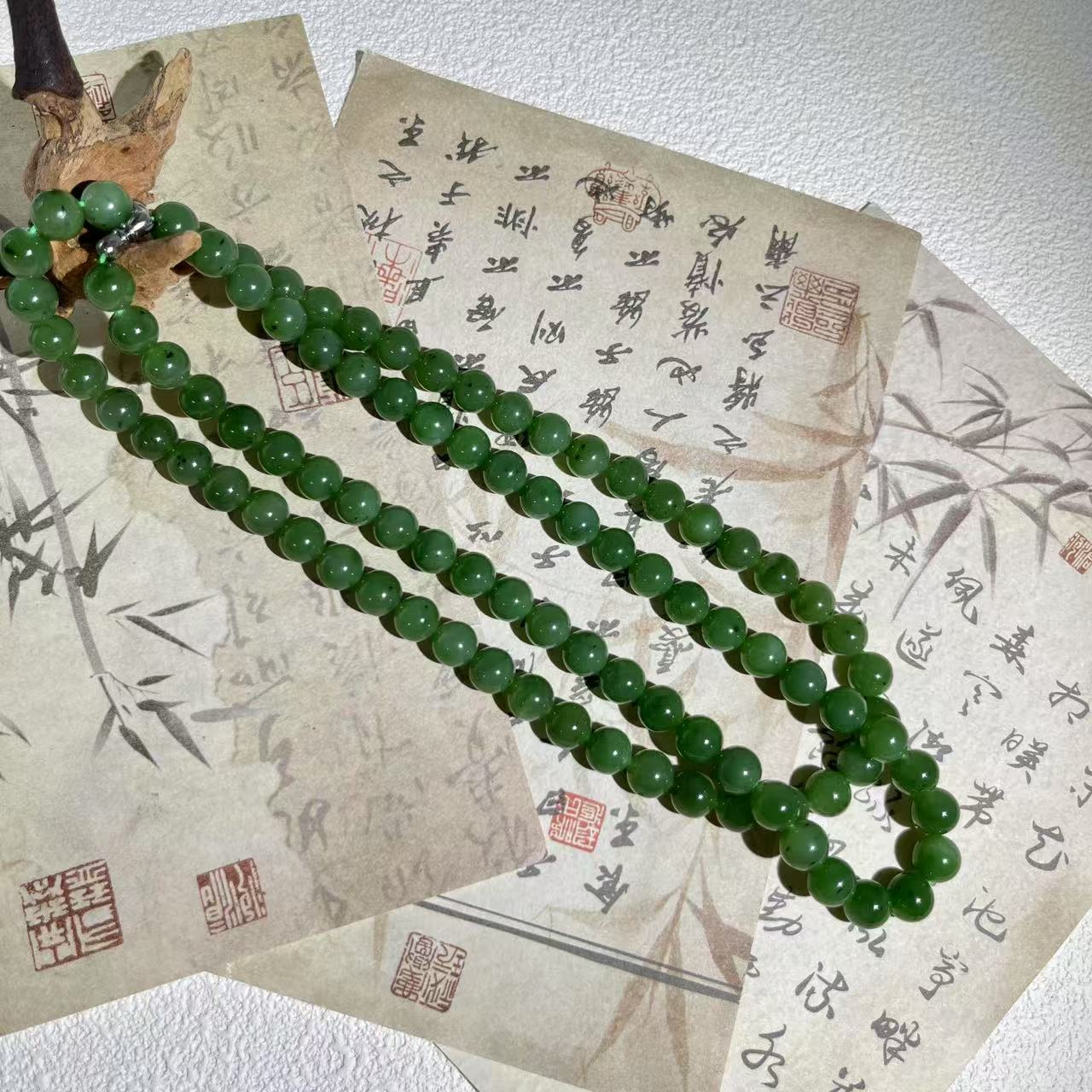 天然和田玉 百搭碧玉妈妈链 多样性发货 拍一发一 H121