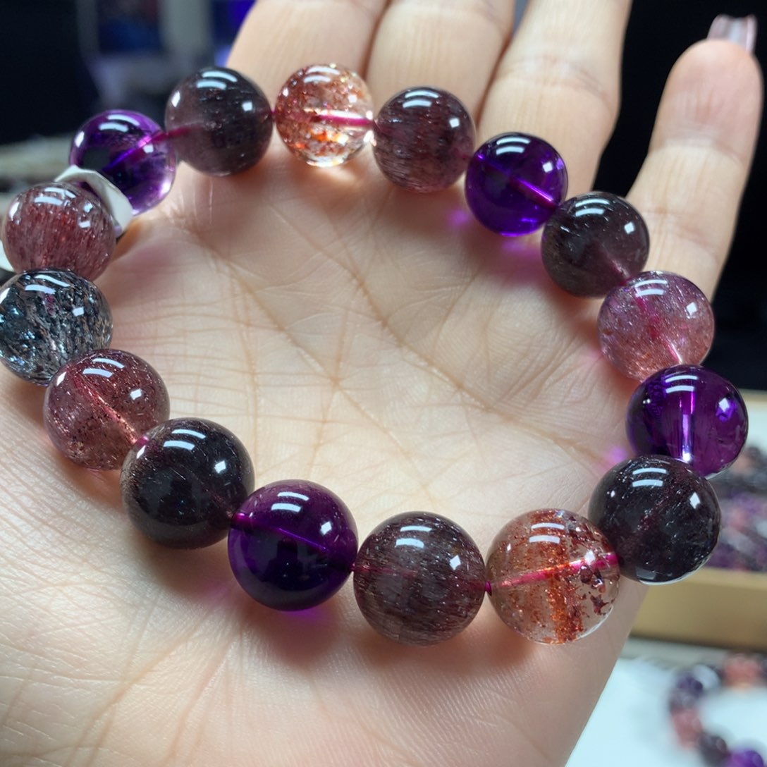 水晶手链未镶嵌13毫米左右