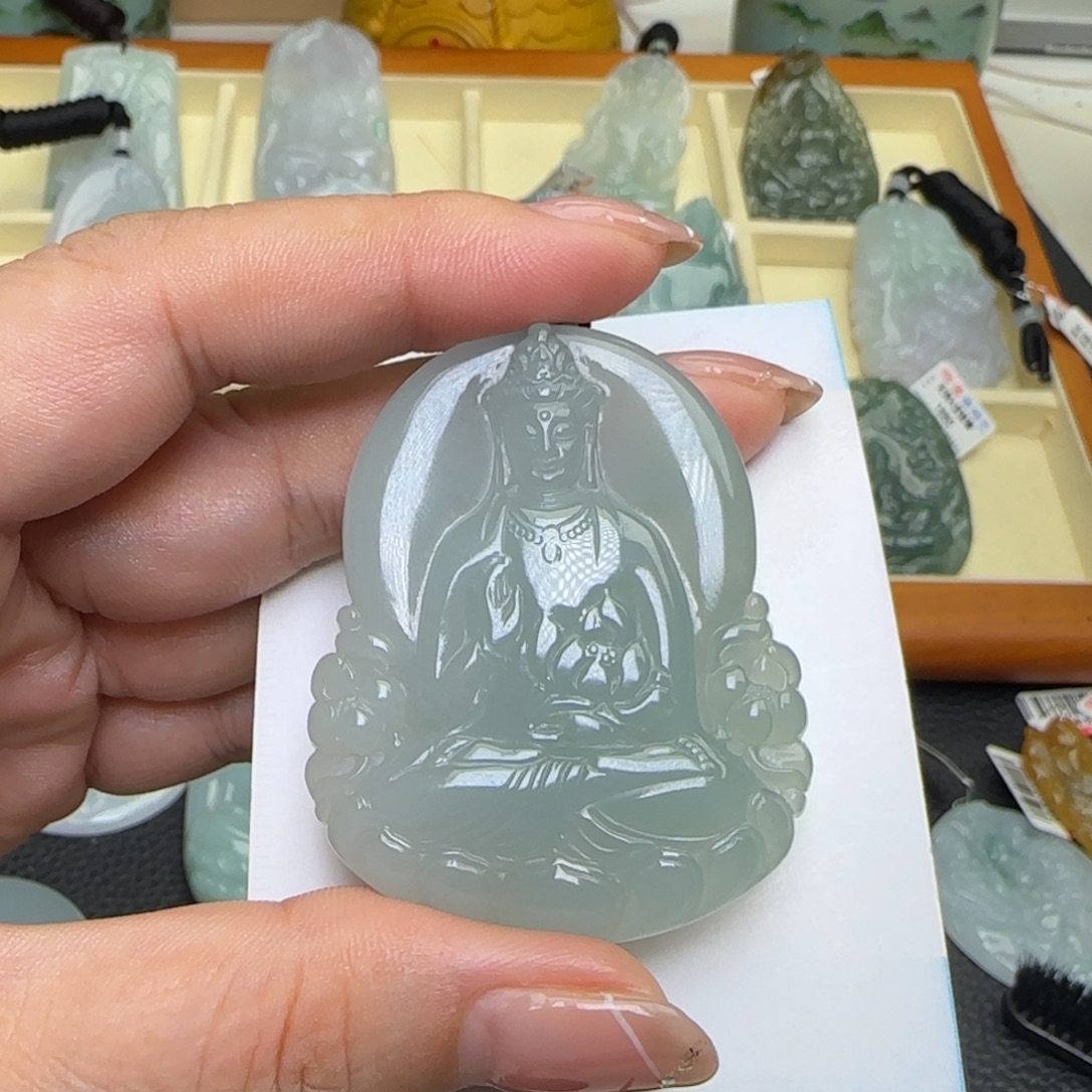 风***我翡翠未镶嵌颈饰  