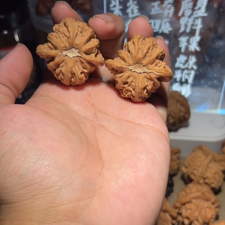 文玩核桃吊坠37密闻红宝石