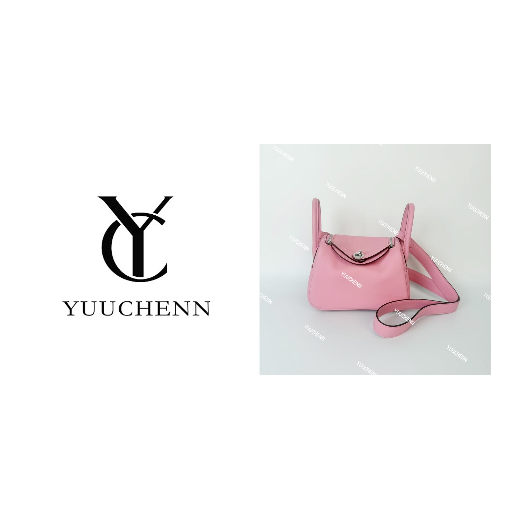YUUCHENN【lindy】进口swift皮19cm 斜挎包 樱花粉 HH5346