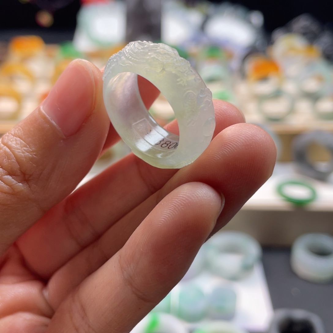 定制翡翠未镶嵌【***】戒指