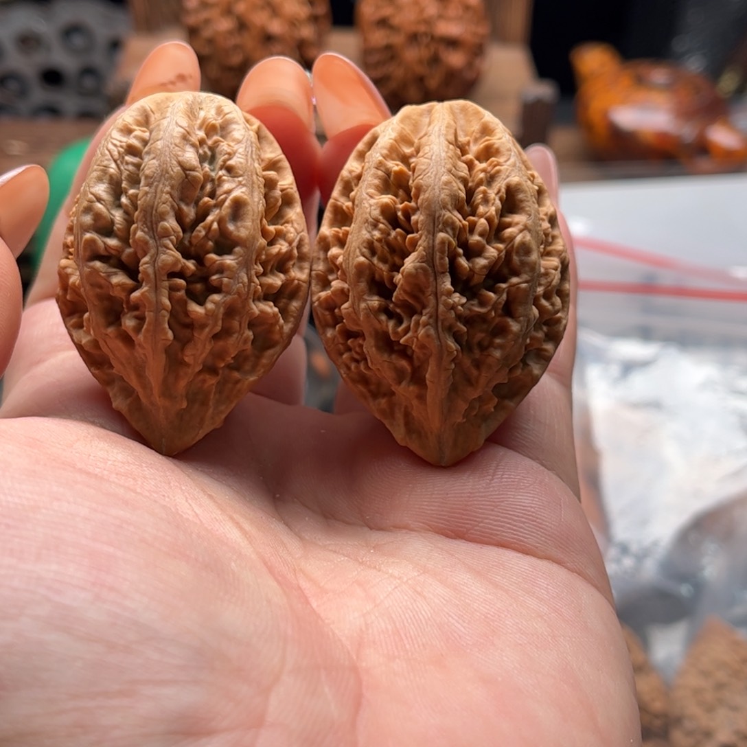 文玩核桃把件关东木子家楸大胖68