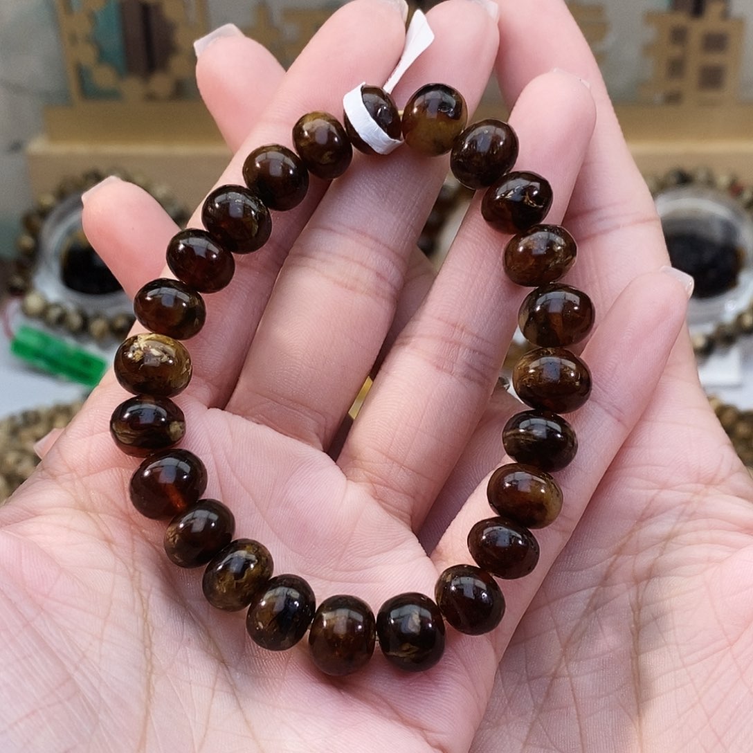 琥珀未镶嵌手链10➕