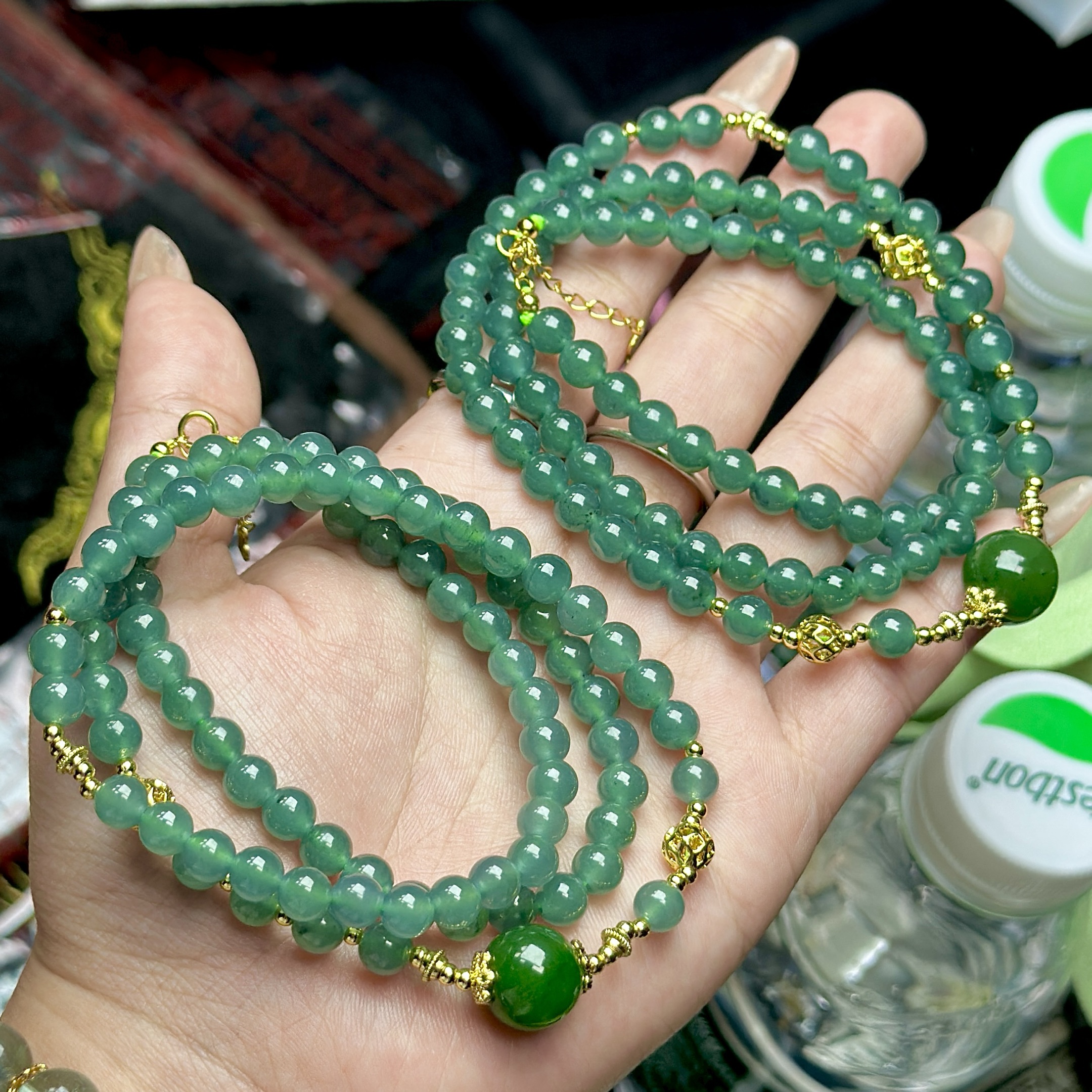 【CH】翡翠DIY项链-约11*5mm（多样性发其一）