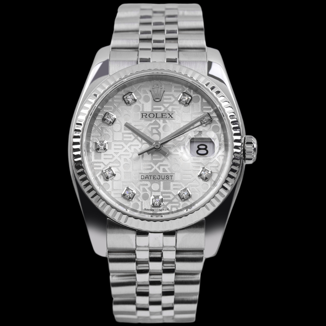95新 Rolex/劳力士 S/116234电脑面盘刻度镶钻/二手单表/36mm
