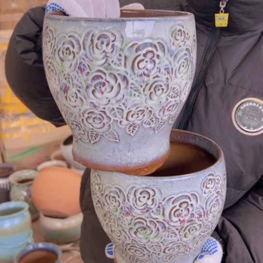 紫砂花盆高20口18————-