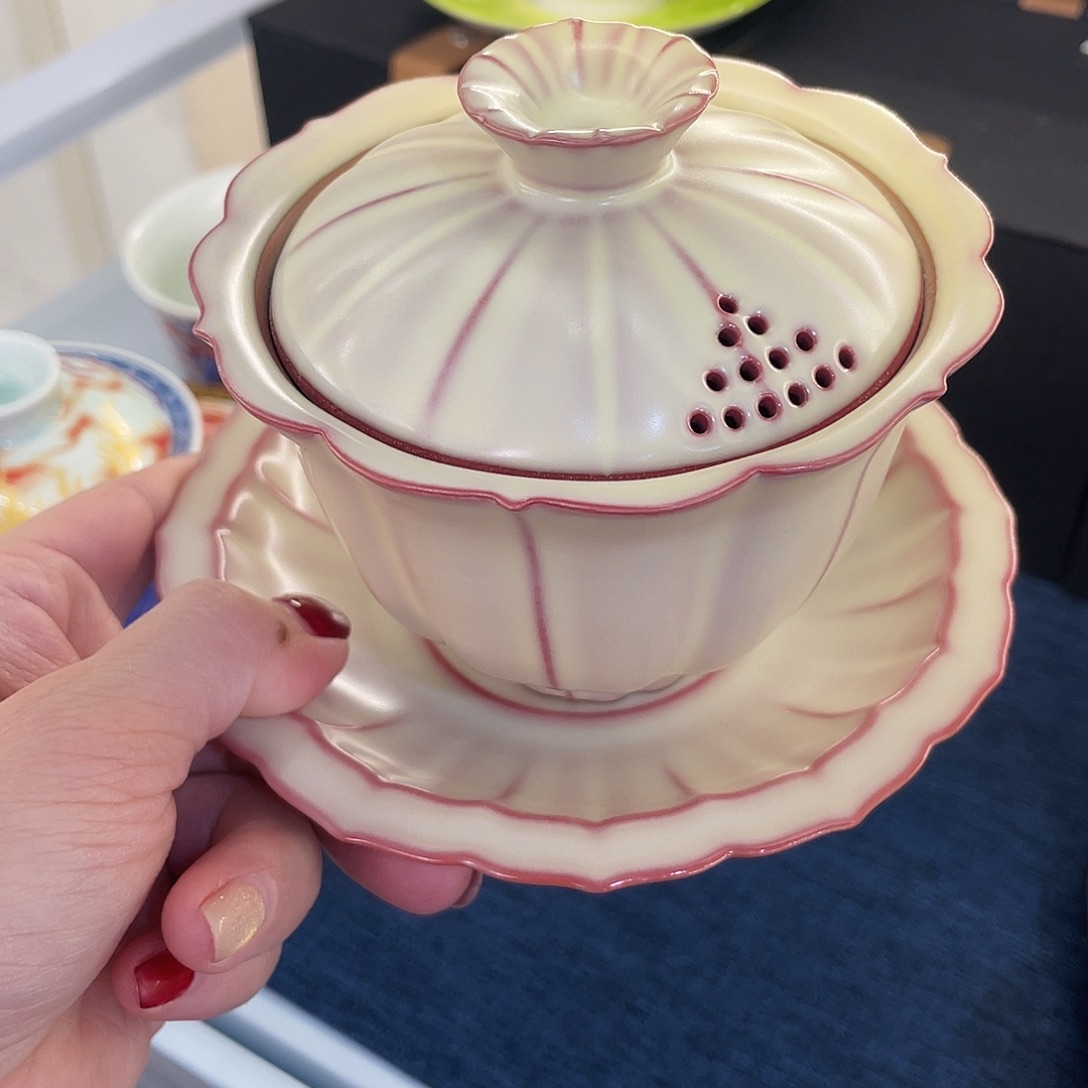 陶景德陶瓷盖碗茶具