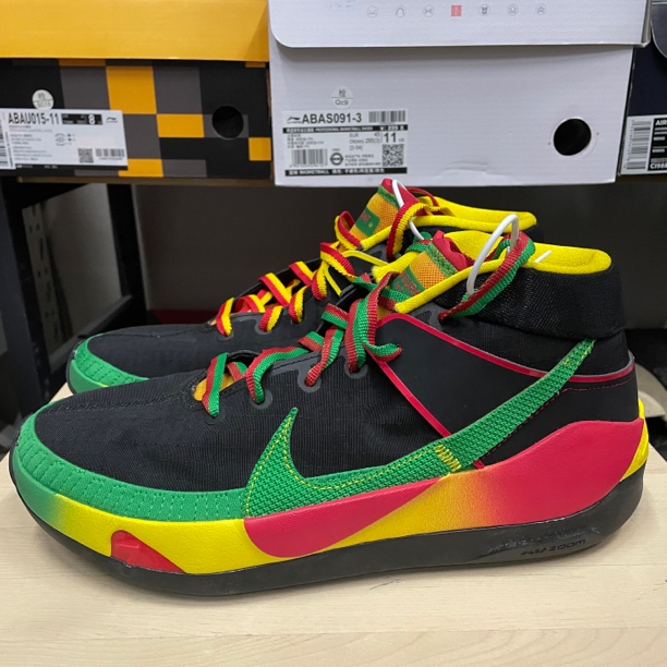 42码/Kd13 黑黄绿/412581/篮球鞋/全新原盒/DC0008-001