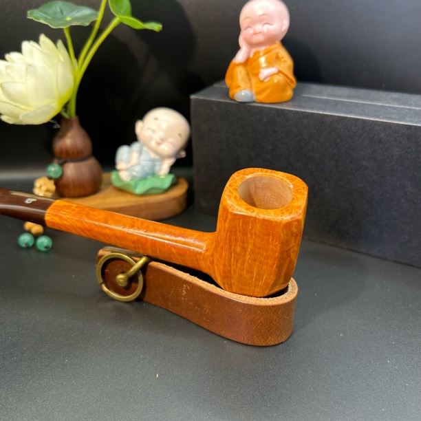 手工石楠木男士直柄判官老式传统经典过滤烟斗烟具配件