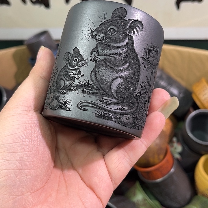 茶杯紫砂全手工紫砂主人杯