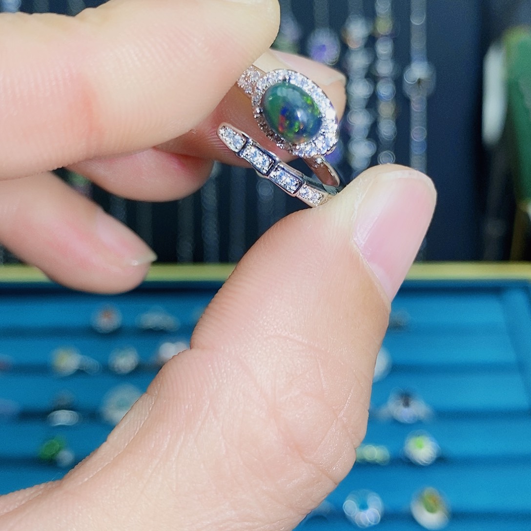 紫晶珠宝半成品银S925镶嵌