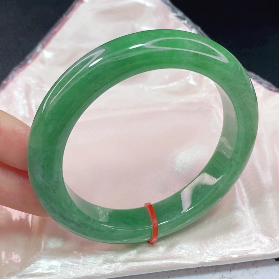 未镶嵌手镯翡翠56.8正圈