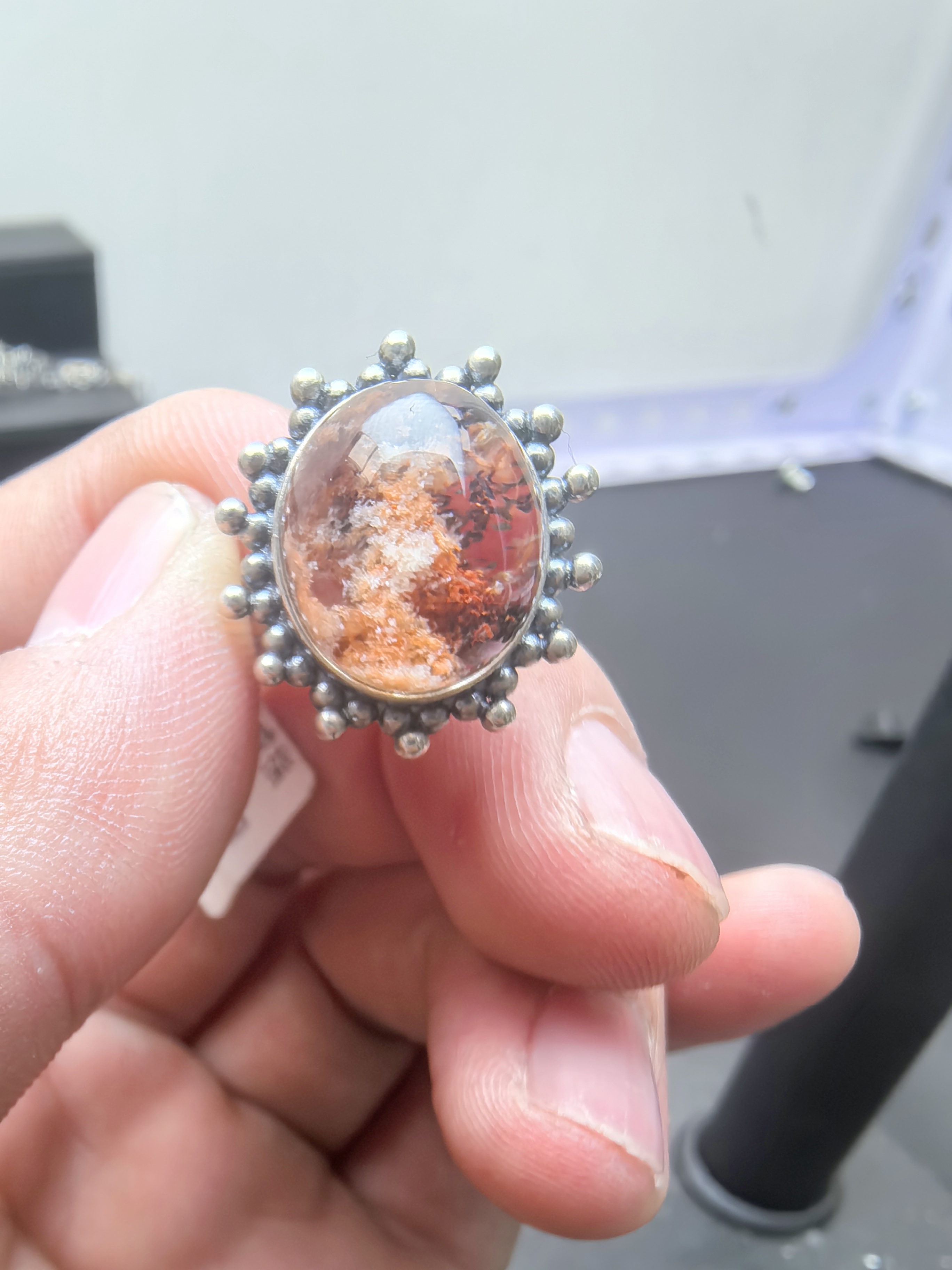 天然水晶戒指幽灵