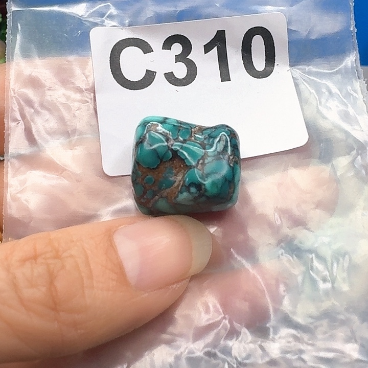 未镶嵌绿松石随型简***简