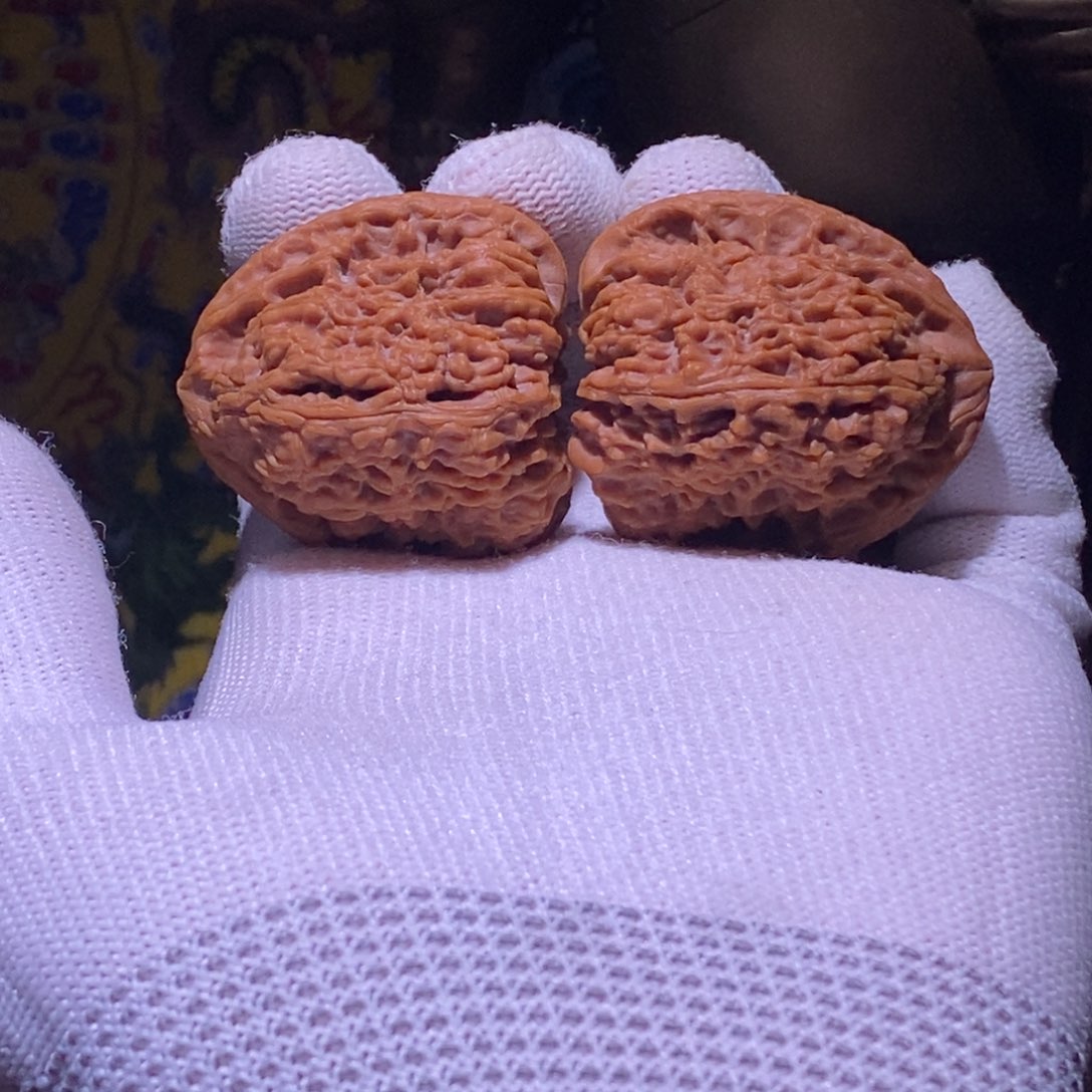 吊坠文玩核桃全品39 39 40红皮南疆石