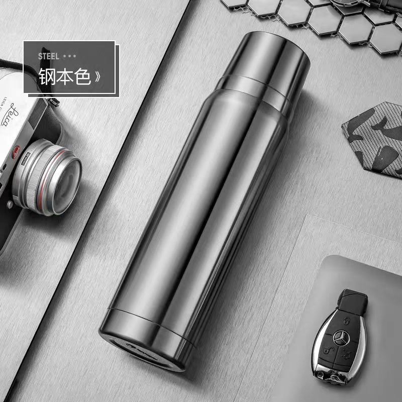 VANOW全钢保温杯大容量316不锈钢户外便携水壶（券）