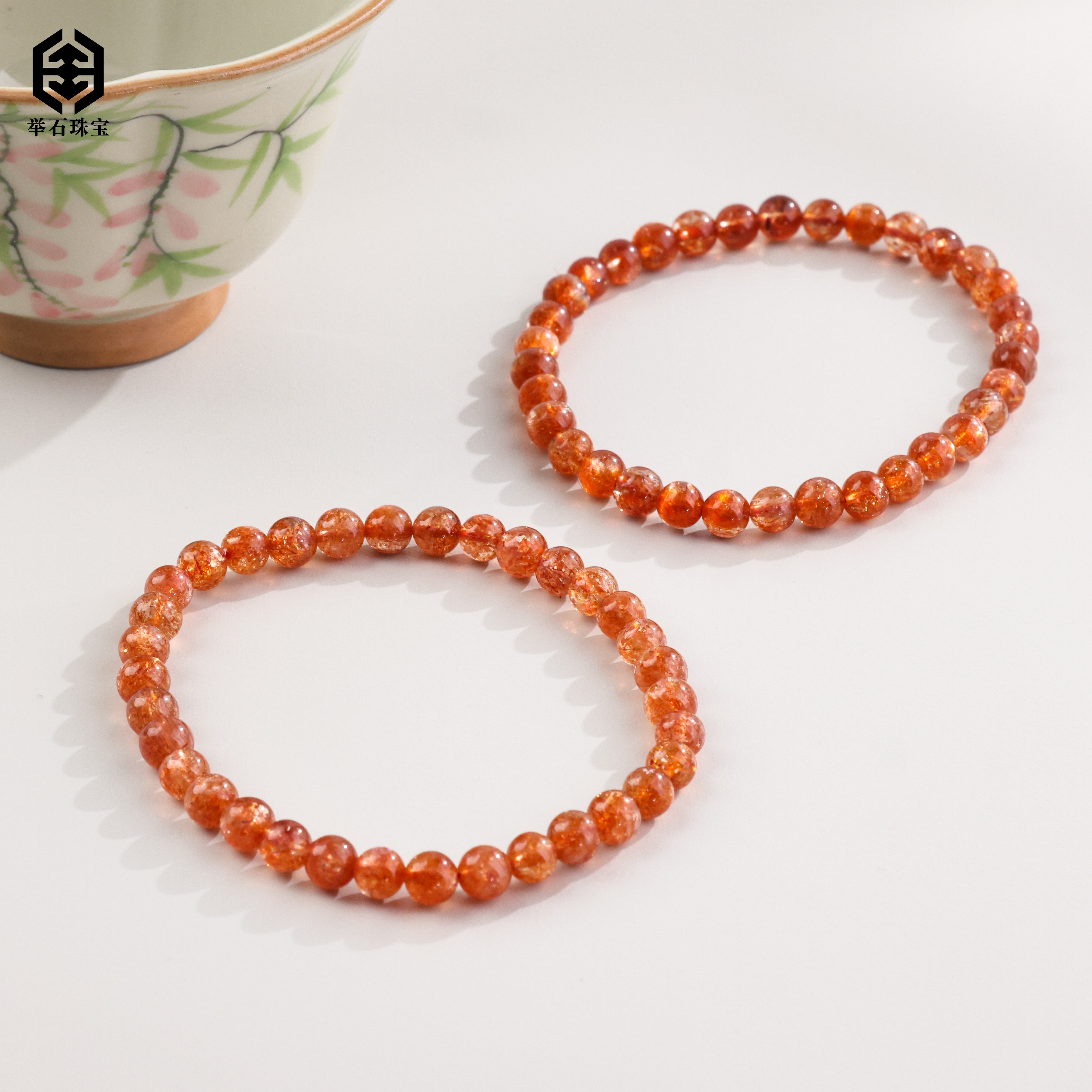 【举石珠宝】T1209-1007-102长石手串（一件/多样性发/约4mm+）Y