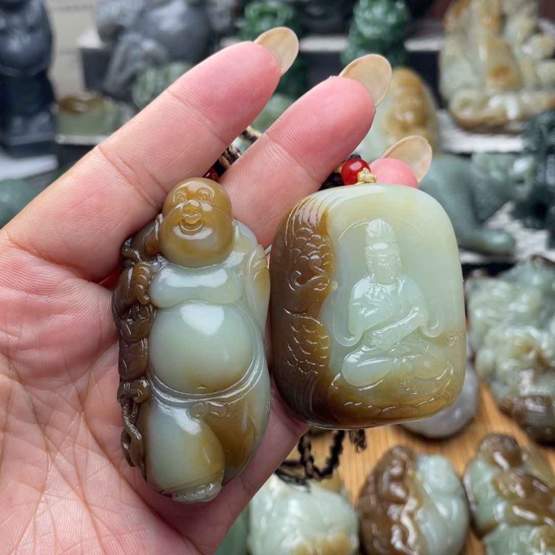和田玉未镶嵌挂件桂**您