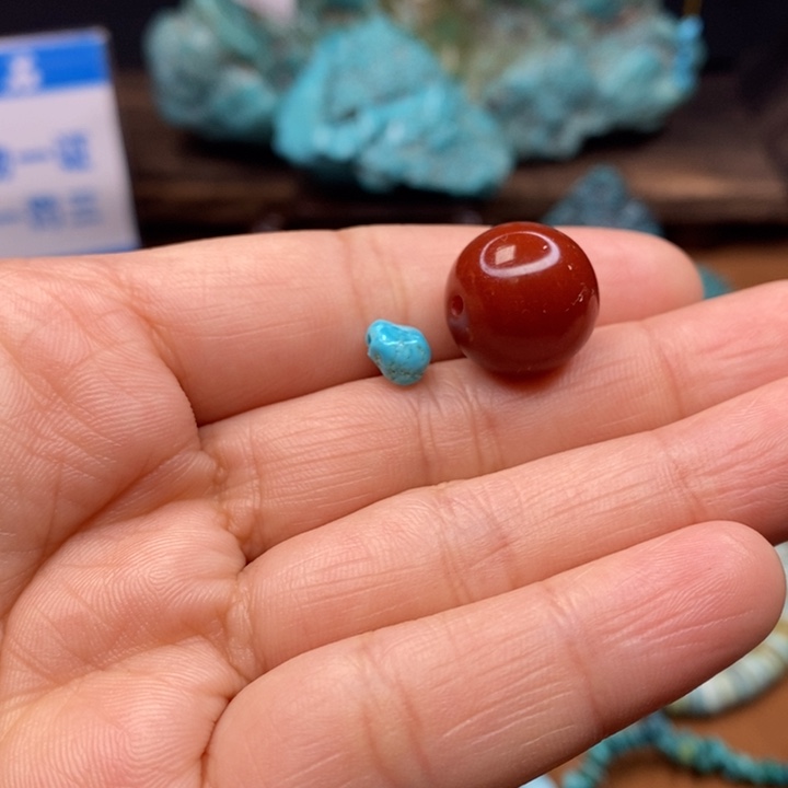 绿松石原矿未镶嵌翰*阁