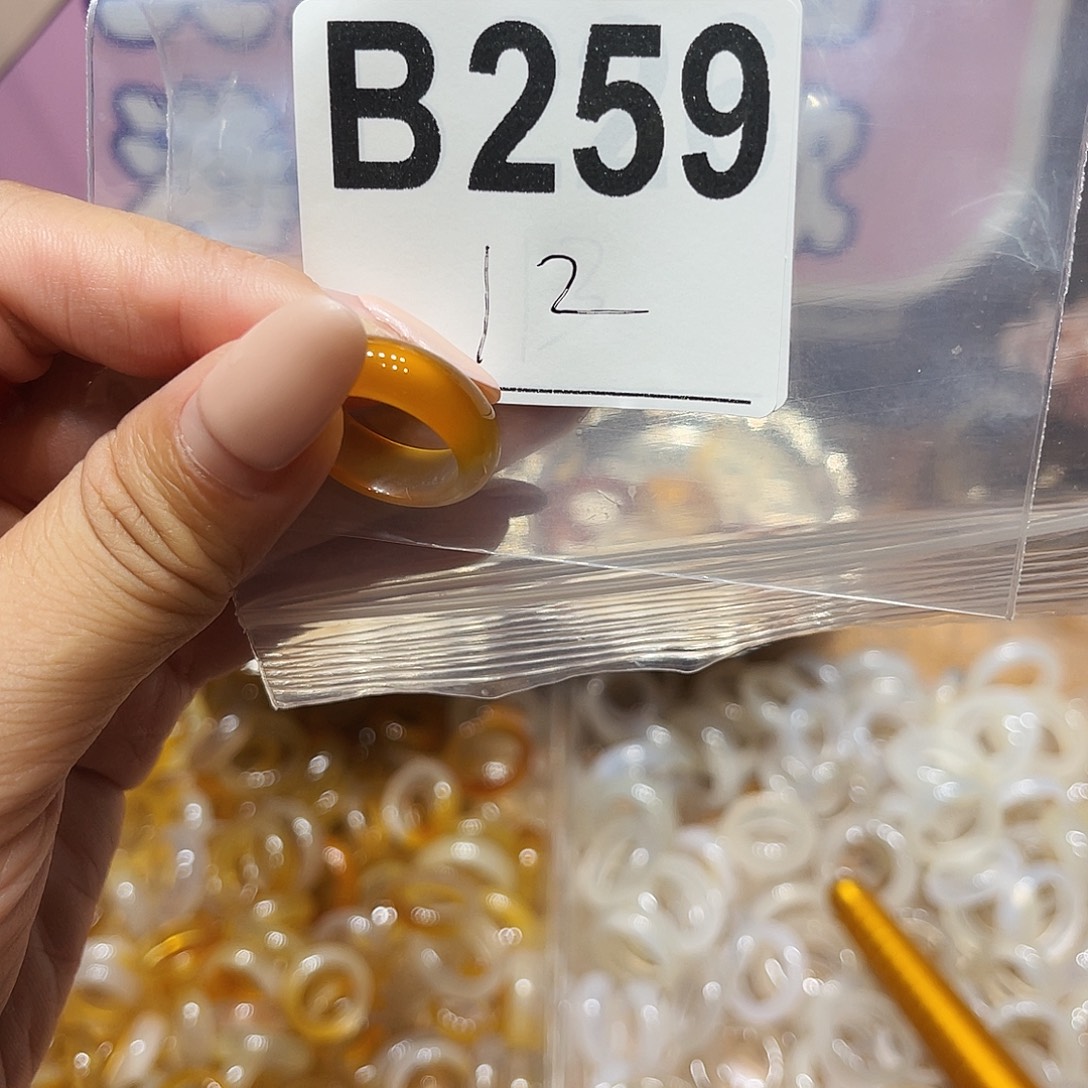 未镶嵌戒指玛瑙/玉髓b259
