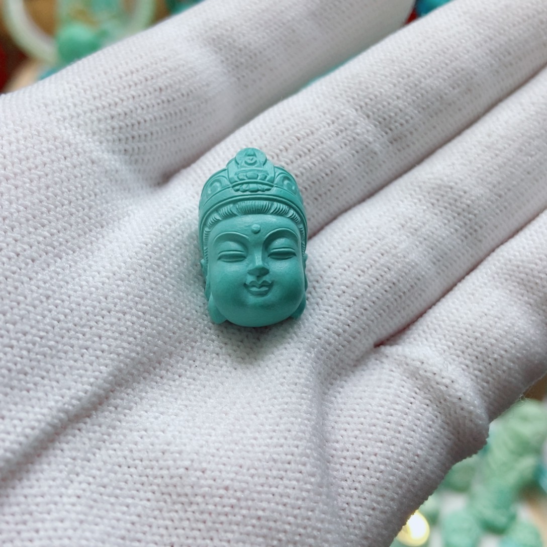 绿松石未镶嵌观音