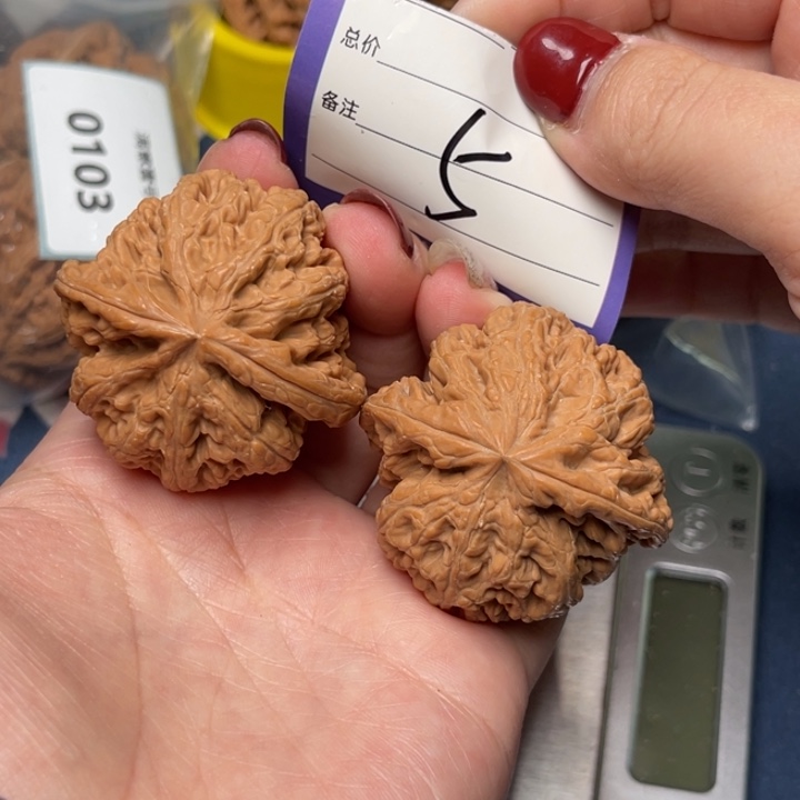 文玩核桃把件粗筋44