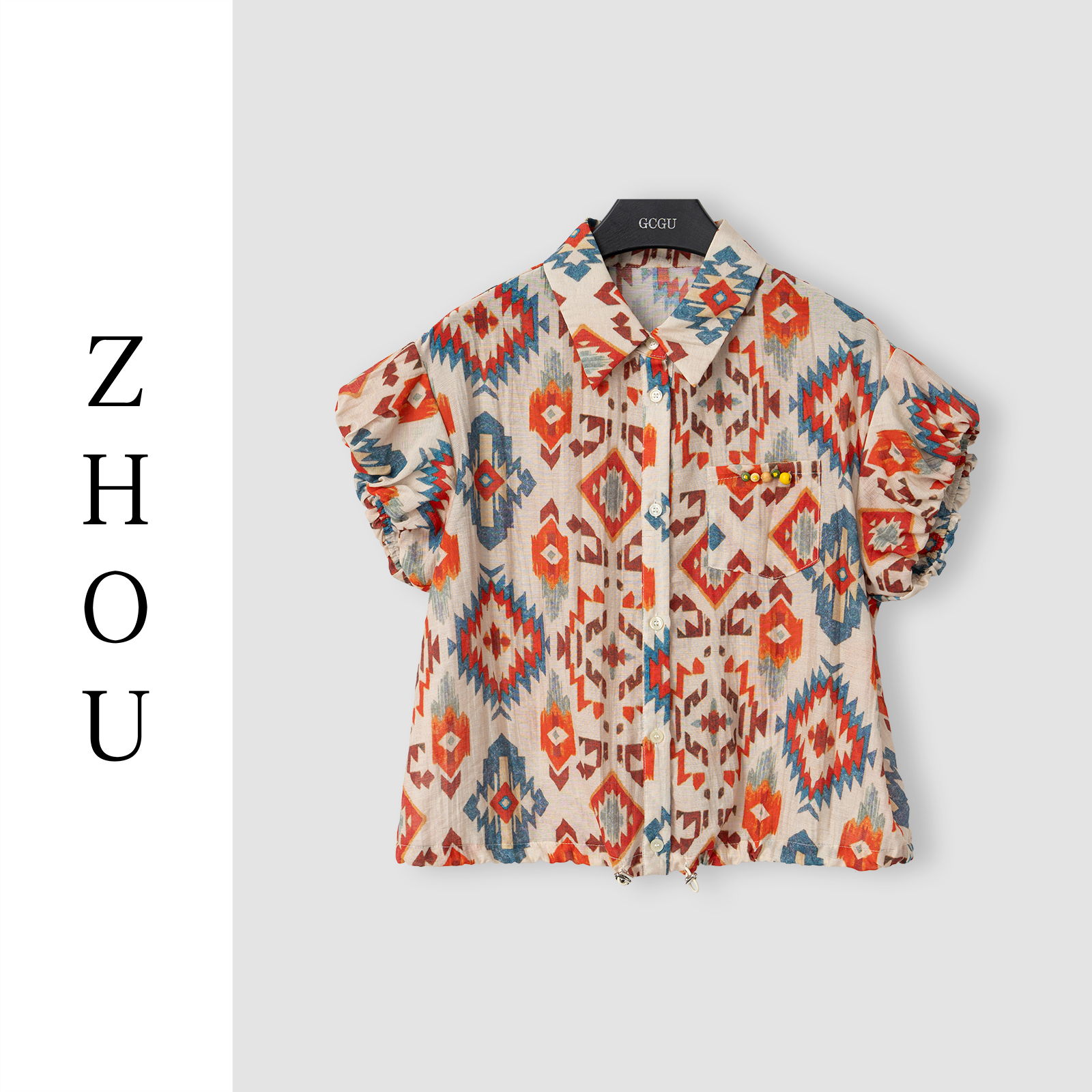 （周哥甄选）红色上衣-23611