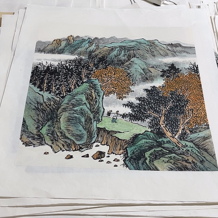 姜奇老师山水作品50×50