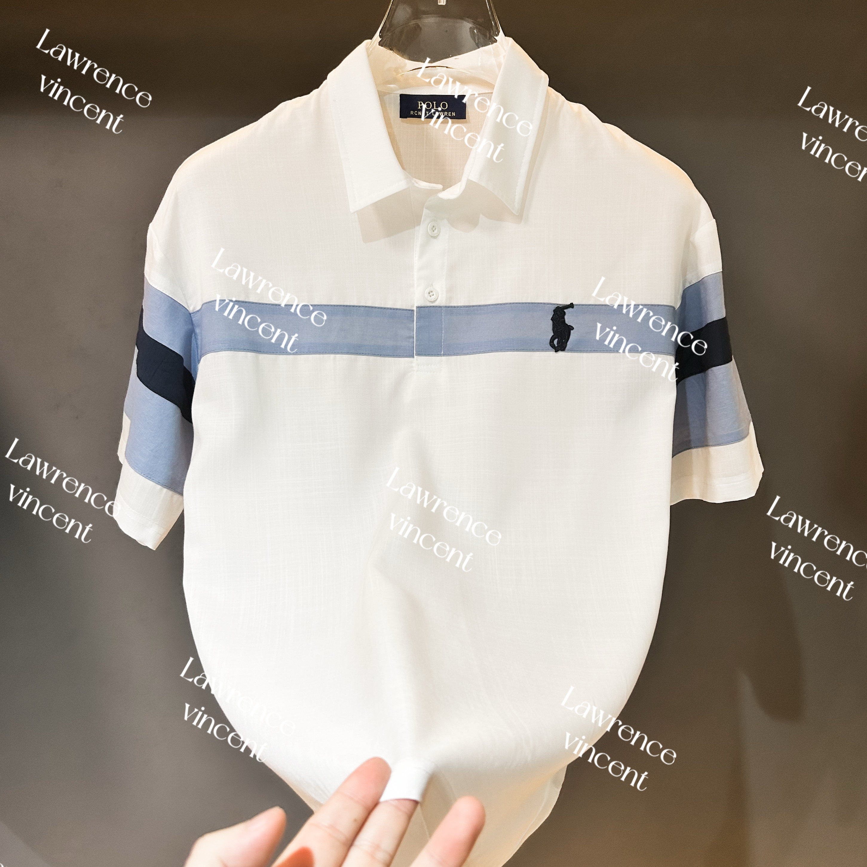 Lawrence Vincent 新款设计师男女同款时尚休闲透气短袖P6008