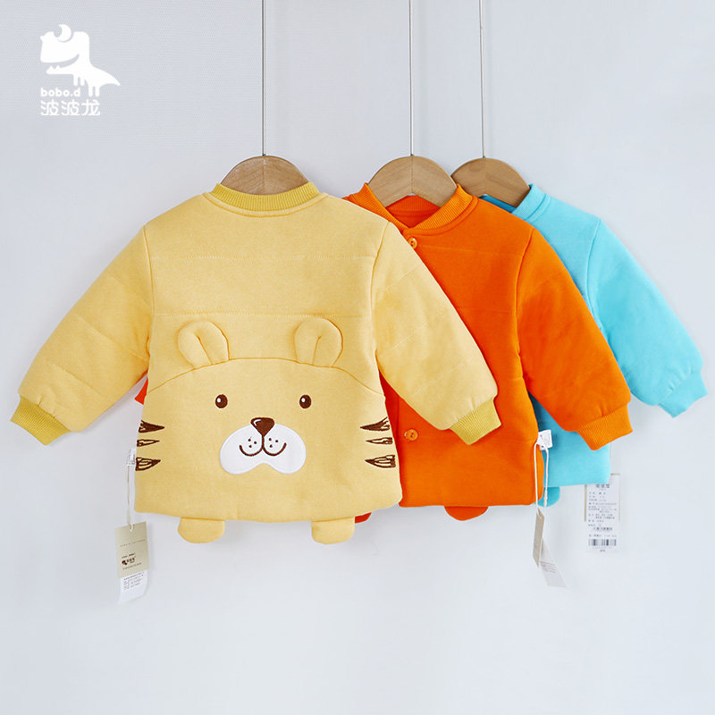波波龙小童秋冬纯棉棉服宝宝卡通可爱外套加厚保暖衣K2241045559