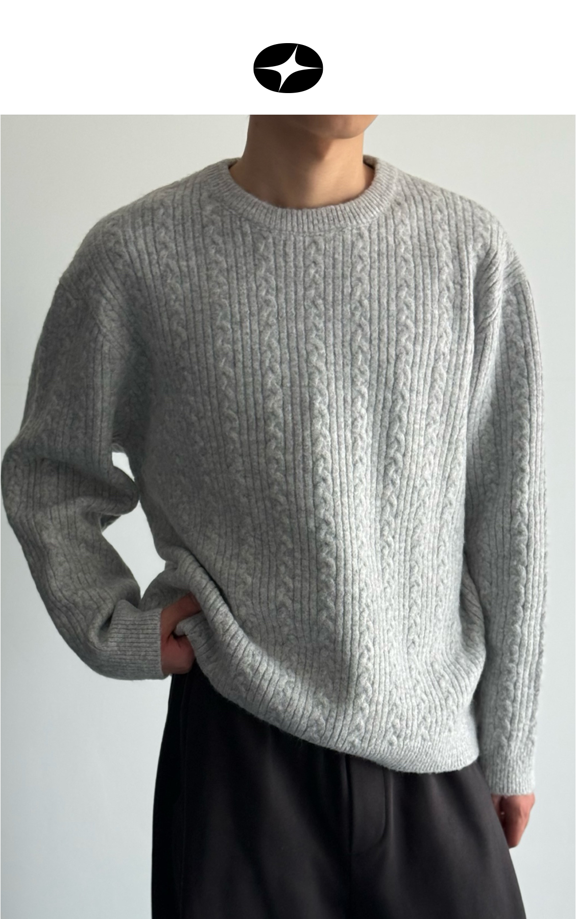 space out羊毛宽松加厚休闲针织毛衣103