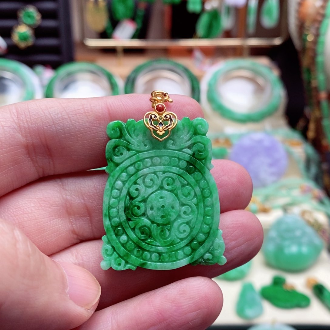 颈饰未镶嵌翡翠翡翠吊坠