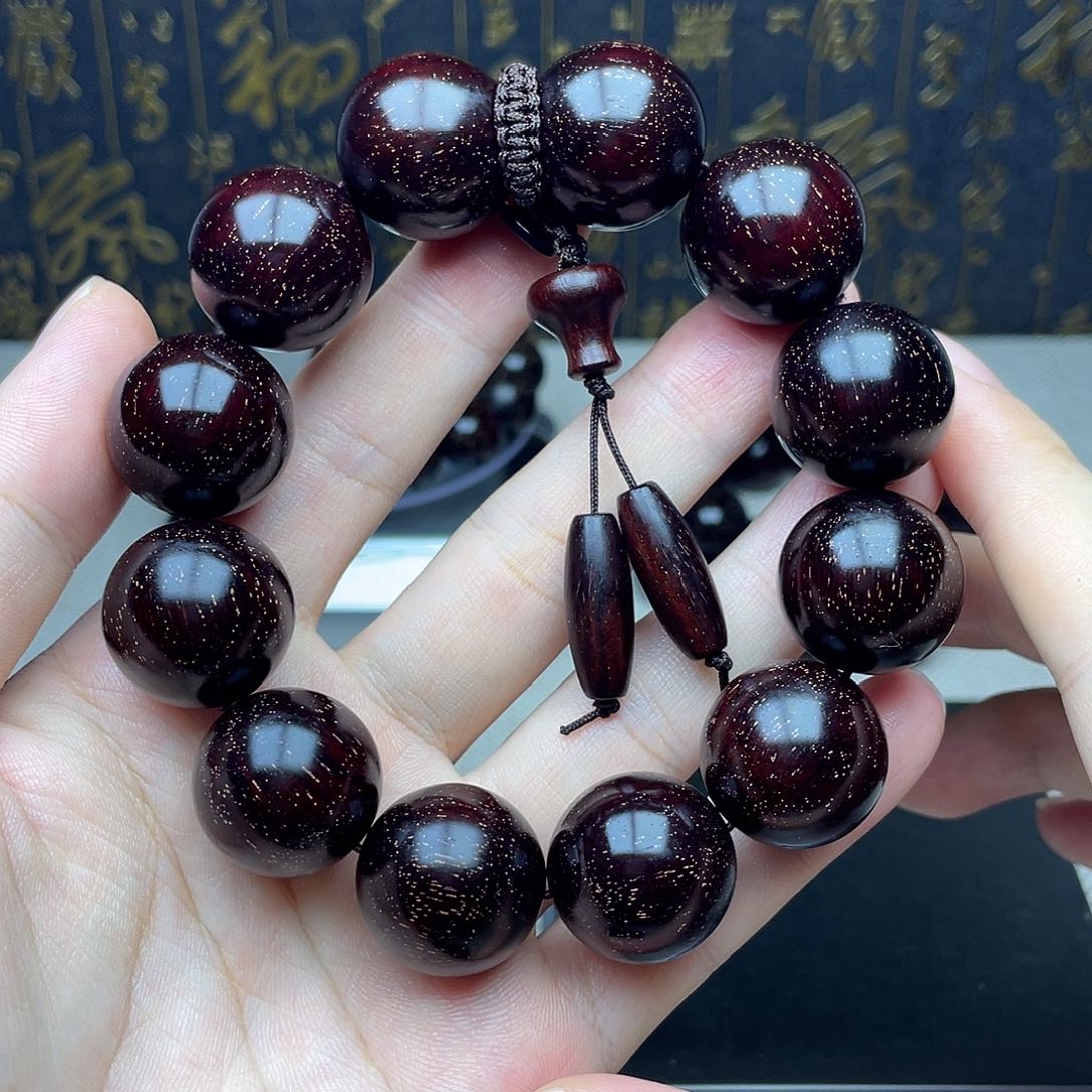 檀香紫檀（小叶紫檀）2.0 12颗 小满金星