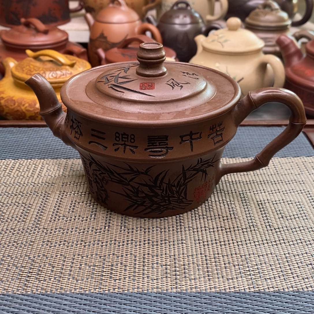 高***楼茶壶紫砂微瑕不退不换