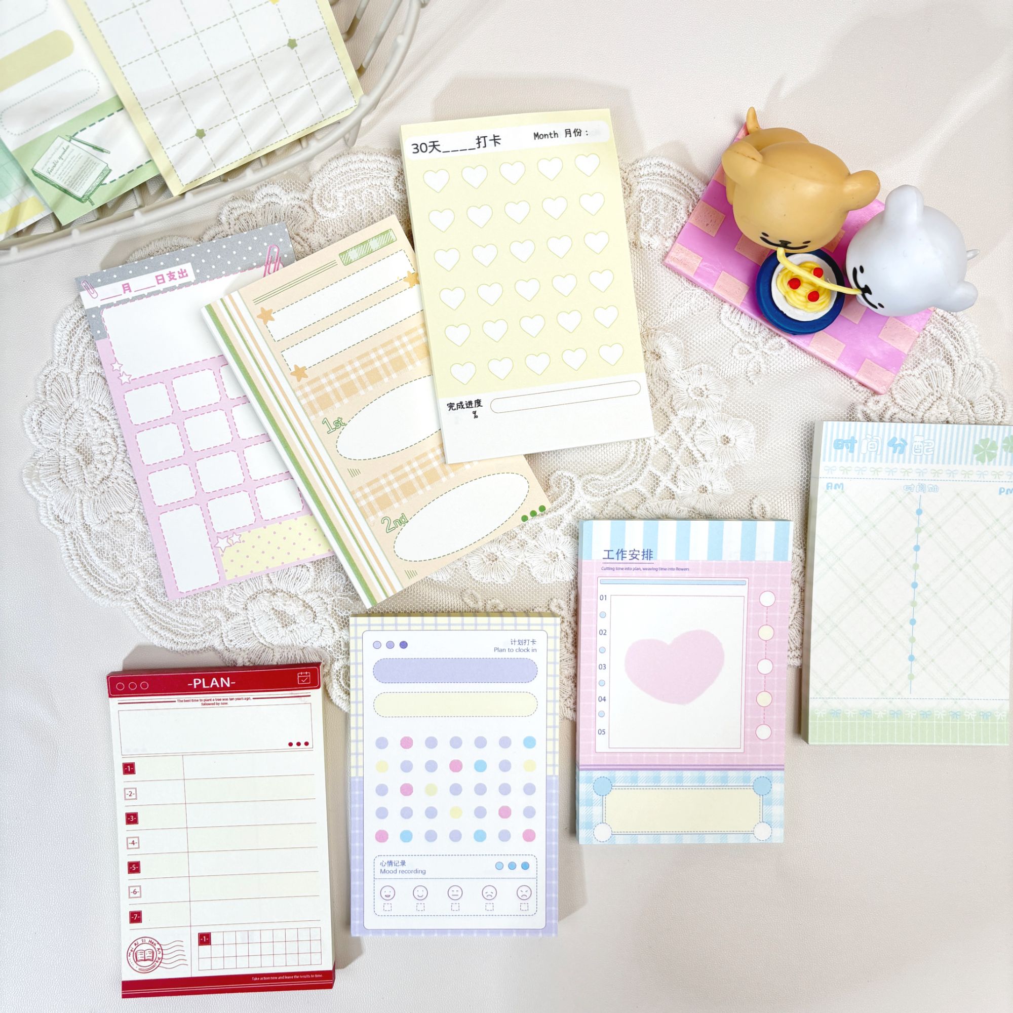【慢慢来1】原创M5计划功能性便签双面无粘40张120g纸张67x105mm