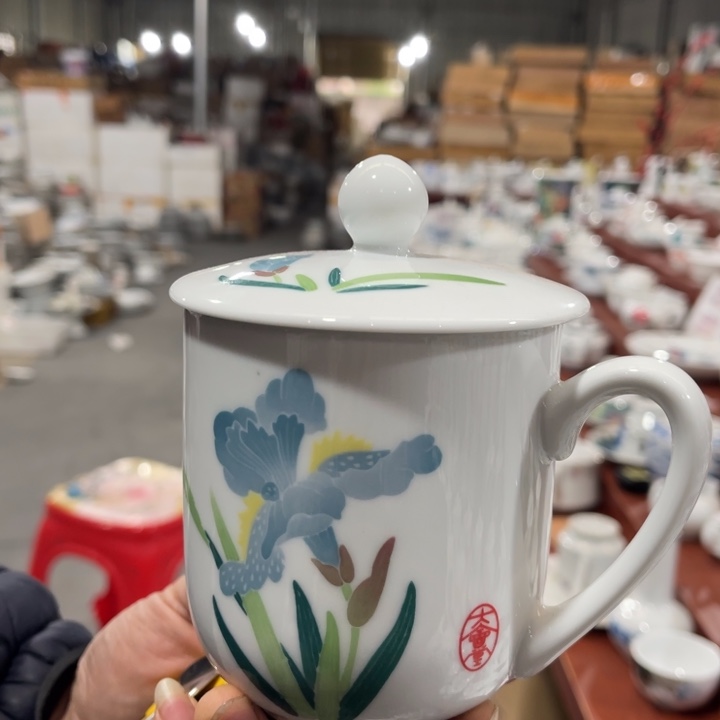 醴陵高温瓷手绘420毫升杯