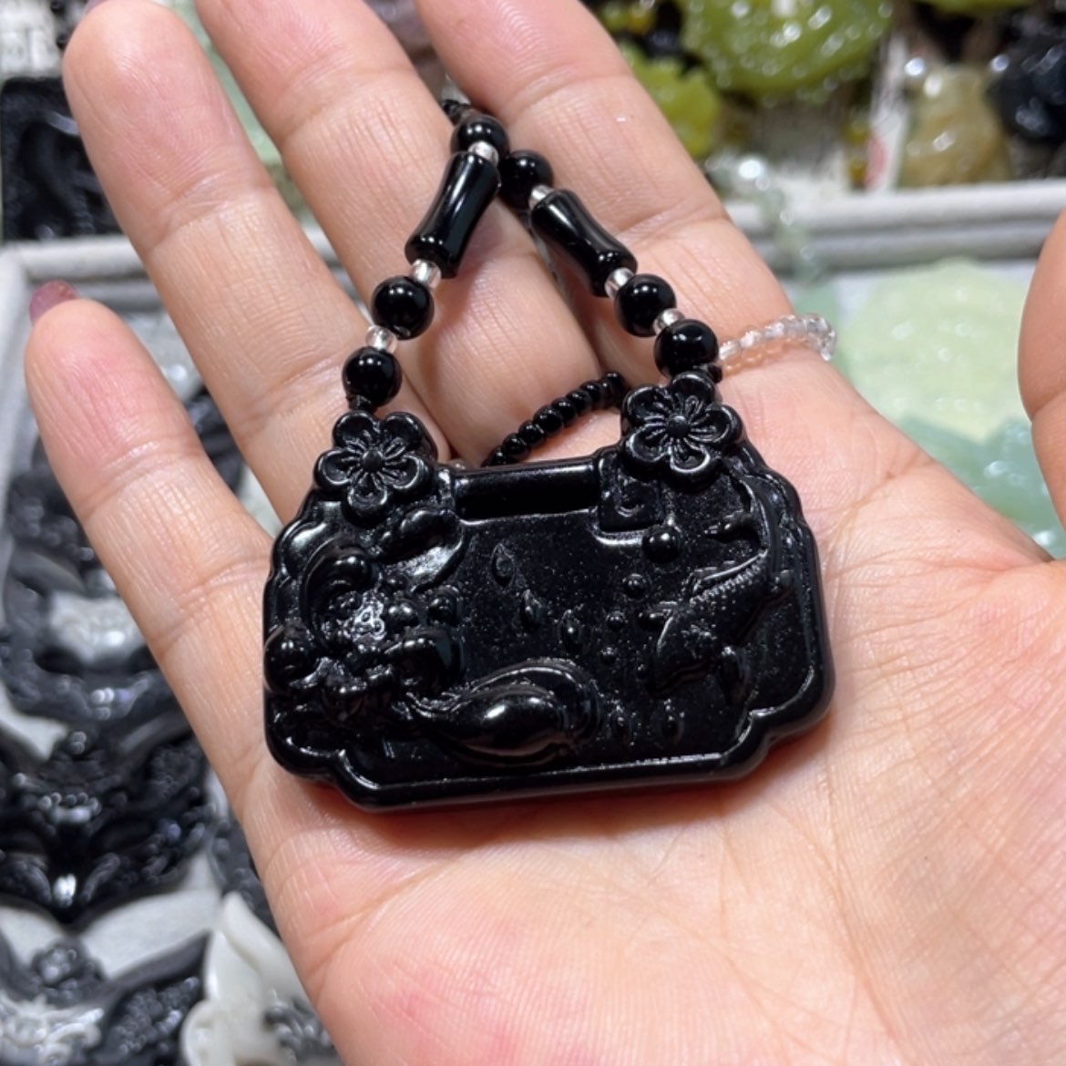 【闪购商品】岫玉未镶嵌颈饰80吊坠