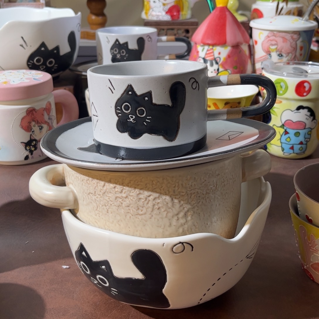 杯景德镇陶瓷文创手绘水杯