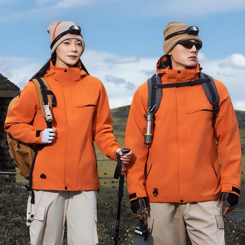 冲锋衣男女款可拆卸三合一防风防水外套户外徒步登山服潮保暖防寒